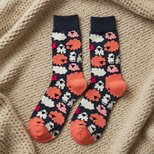 Pink Sheep Socks