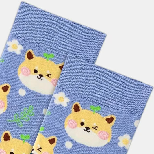 Shiba Inu Face Sock